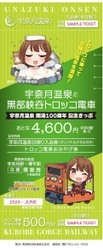 黒部峡谷トロッコ電車、2023年6月1日(木)より 「宇奈月温泉開湯100周年記念きっぷ」を発売