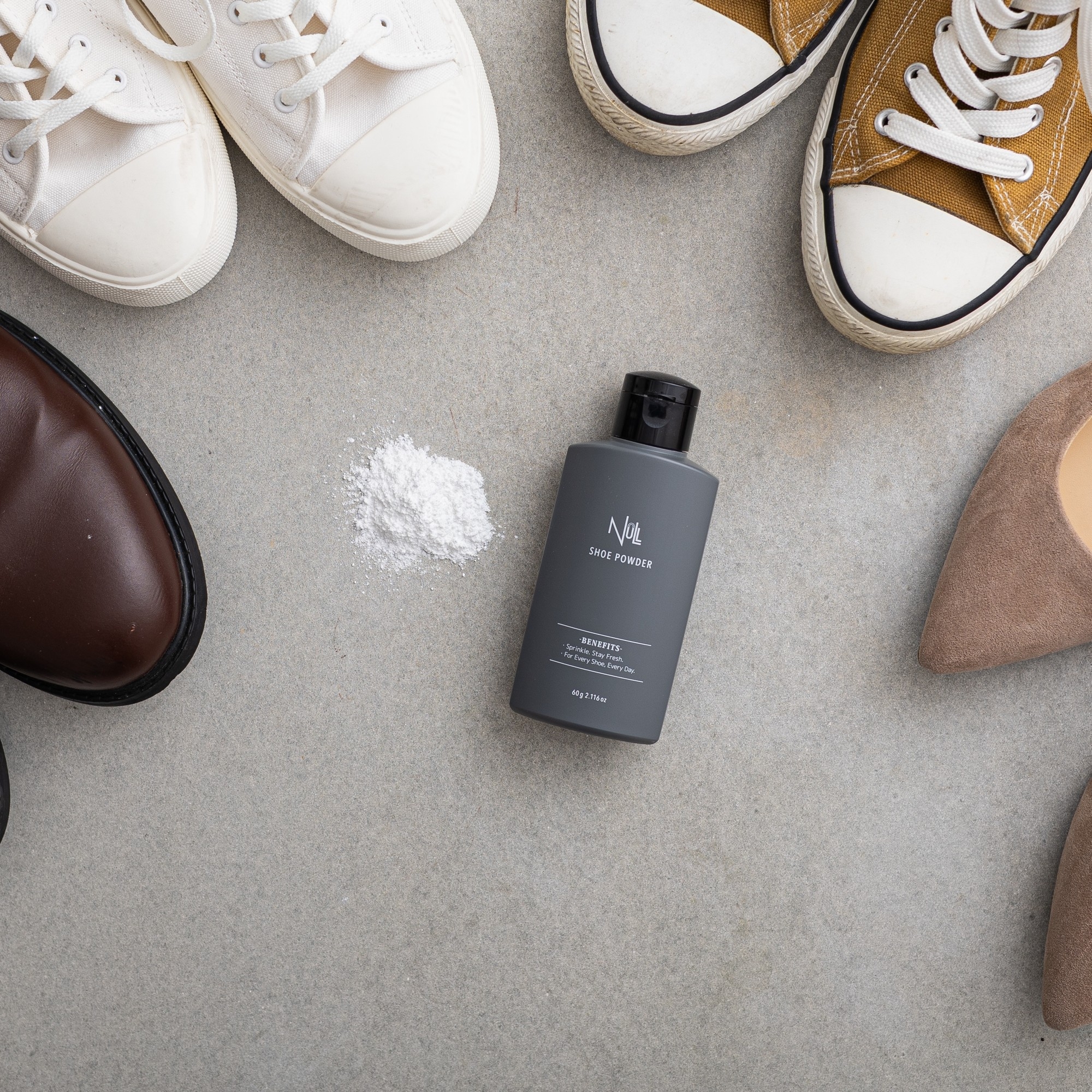 変わらないと思っていた足のニオイ、実は習慣で変えられる。あの『NULL シューパウダー』が、たっぷり使える60gで新登場。
