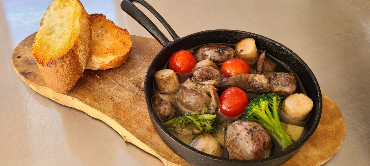 砂肝のアヒージョに!