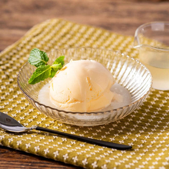 「飲む酢 シークヮーサー」とアイスクリーム