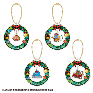 ▲ゆらゆらリースアクリルキーホルダー（全4種） 各880円（税込）