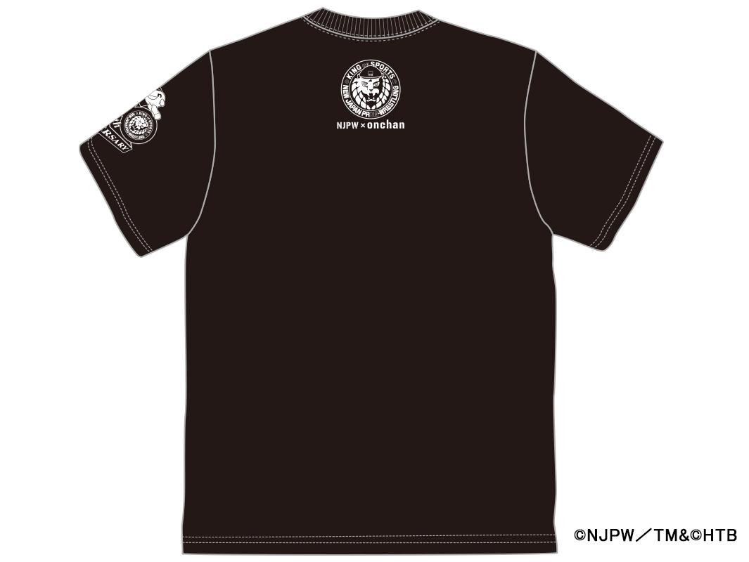 コラボTシャツ バック (C)NJPW/TM&(C)HTB