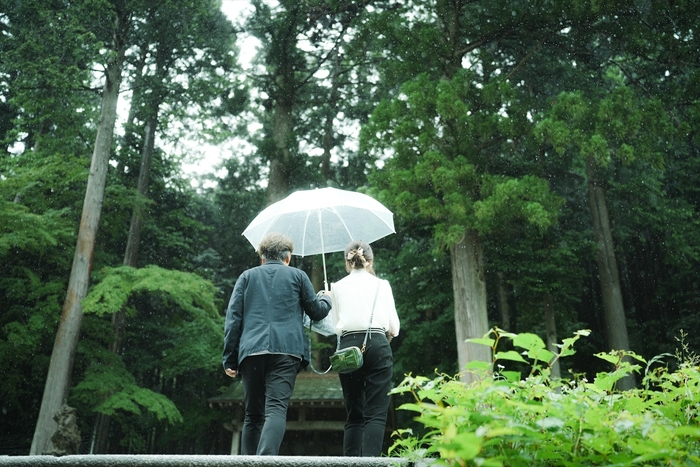 枯れてしまった犬胴松への参拝