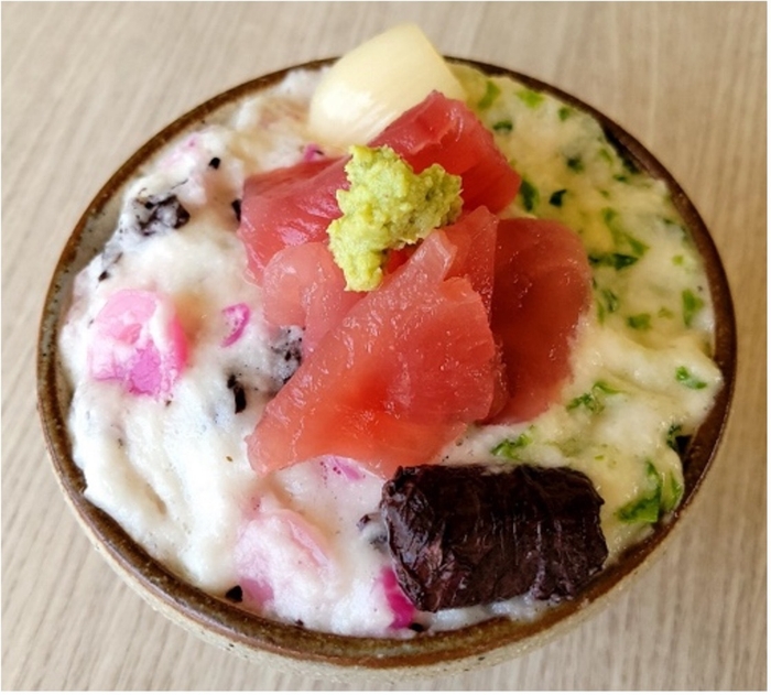 らっきょう2種まぐろ丼