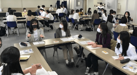 JR⻄日本大阪支社でのワークショップ風景(令和2年10月6日 感染症対策を実施の上開催)