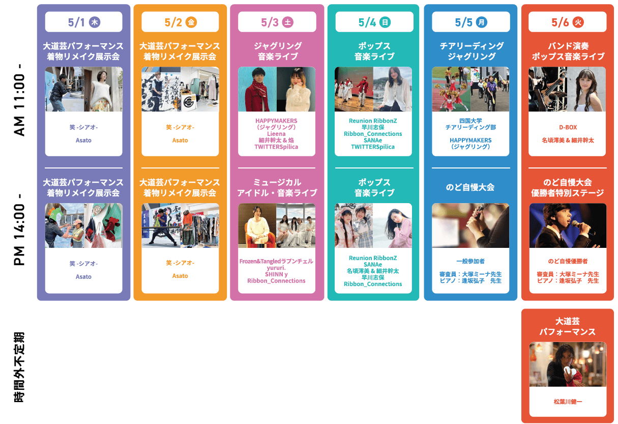 GW期間中のイベントについて