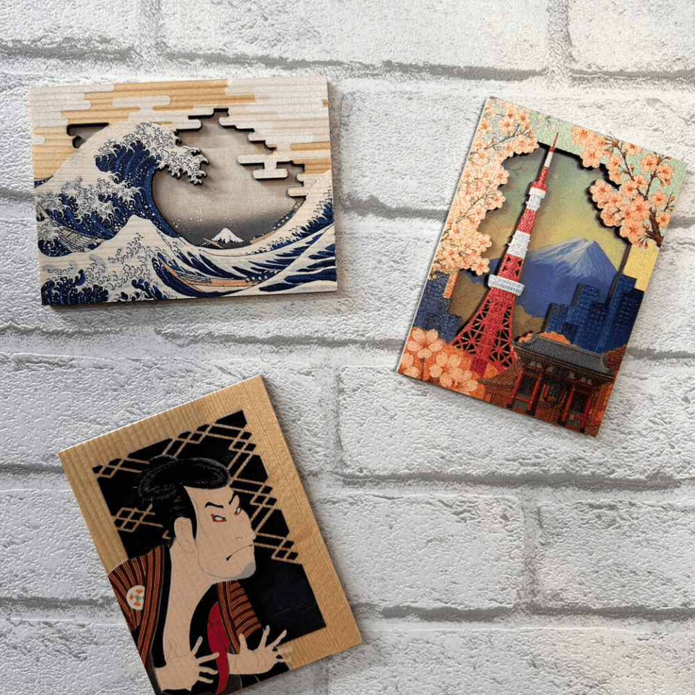 【1月16日発売】浮世絵から現代日本まで、和の表現を立体で楽しむ3Dマグネット