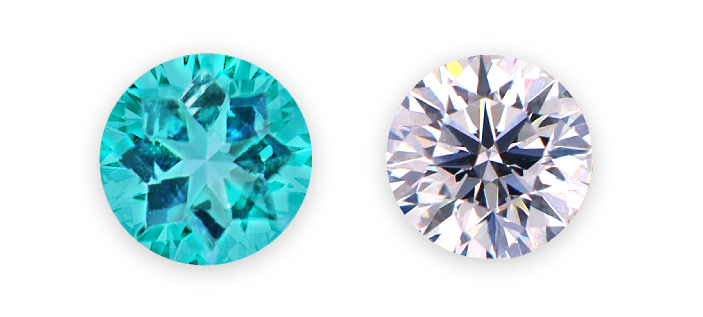 パライバトルマリンと天然ダイヤモンド