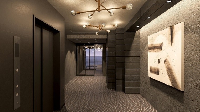 「グレーシアフィット三軒茶屋」のエントランス