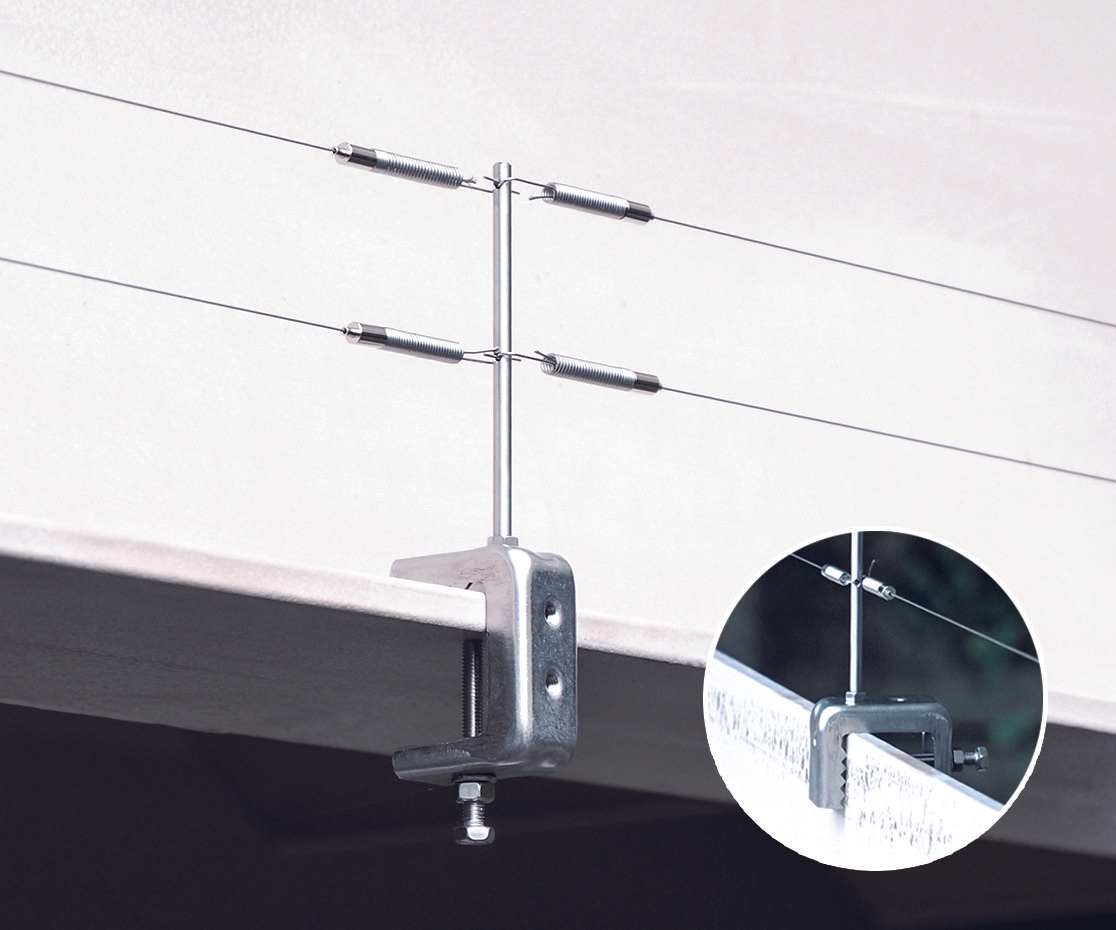 2パターンの取り付け方ができるスマートクランプ支柱