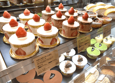 スイーツでは米粉を使用したショートケーキが一番人気！