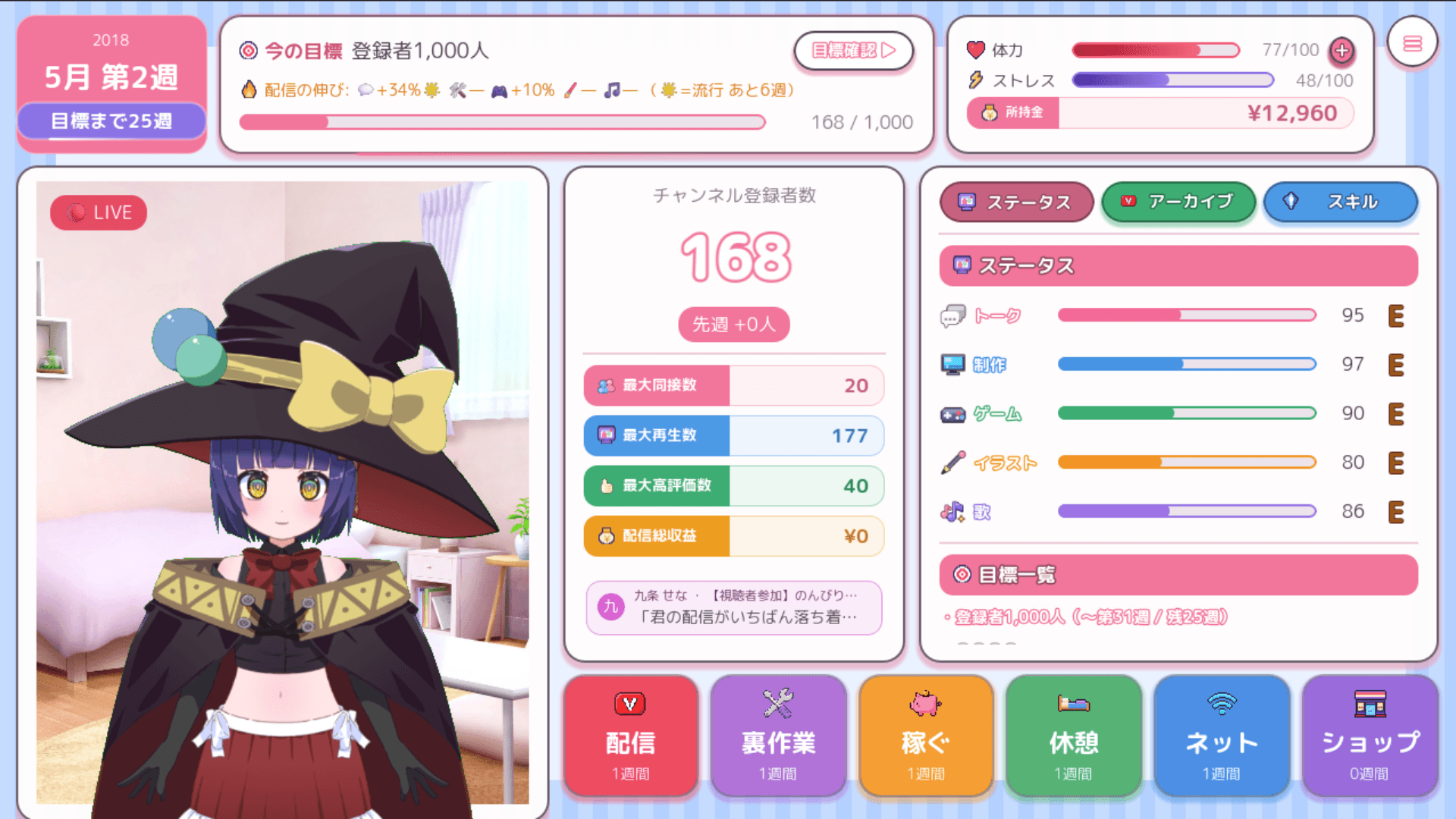 【VTuberシミュ】自分を主人公に！仮想カメラでアバターを動かせるゲーム