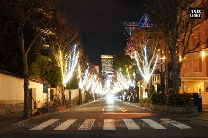 北野坂イルミネーション_AXIZ Light演出の様子