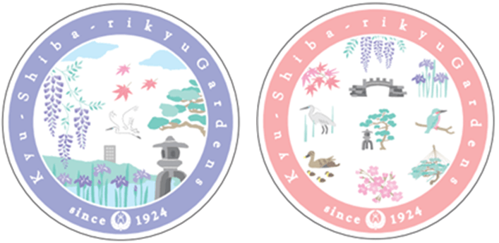 旧芝離宮オリジナルステッカー(イメージ) ※絵柄は選べませんのでご了承ください。