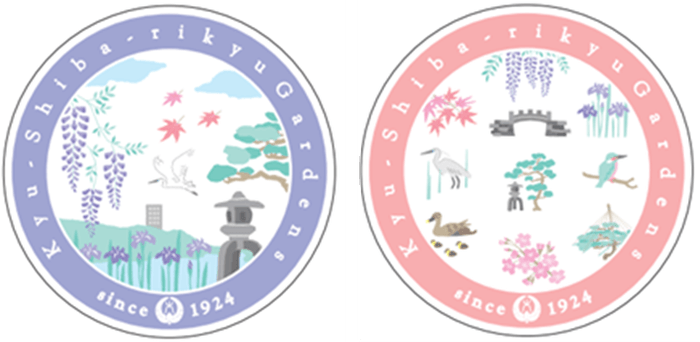 旧芝離宮オリジナルステッカー(イメージ) ※絵柄は選べませんのでご了承ください。