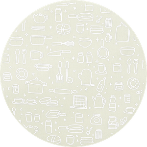 ｷｯﾁﾝﾂｰﾙ柄ミルキベージュ