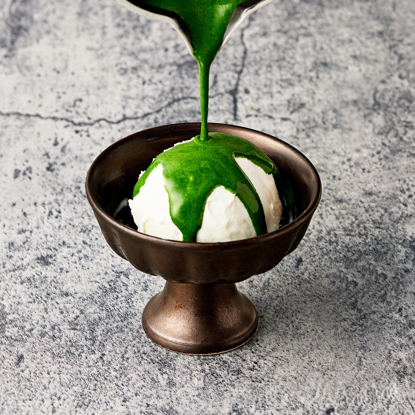 濃厚宇治抹茶アフォガート(ほうじ茶付き)イートイン限定 1,000円