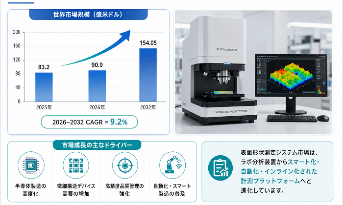 表面形状測定システム調査レポート：市場規模、シェア、動向、予測2026-2032