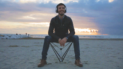 左右にスイングすれば、適度な揺れで腰もラク～に