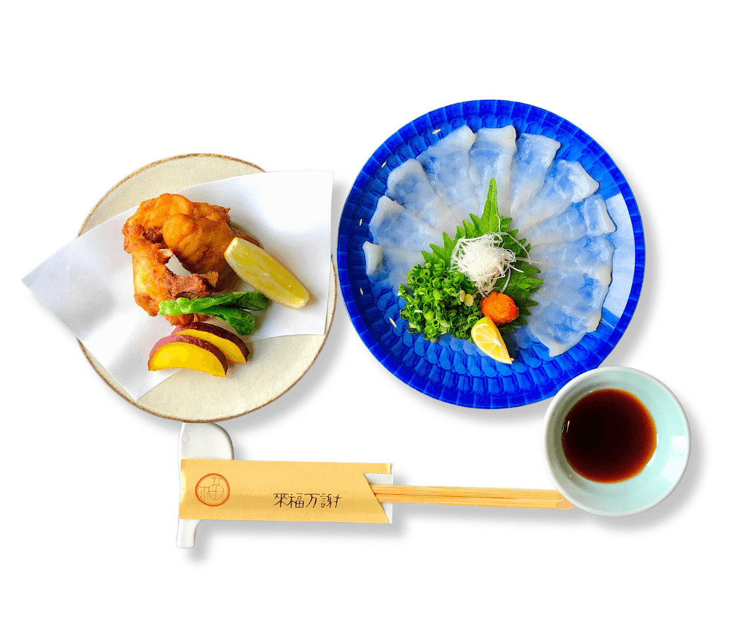 人気No1メニューのセット(てっさ&唐揚げ)