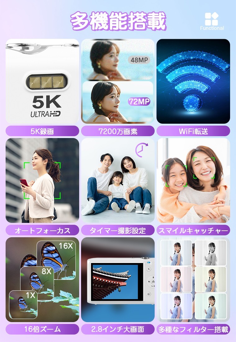 【期間限定セール開催】9,980円→8,950円！最大級の高画質「S95 PRO」デジタルカメラが驚きの特別価格に！