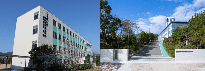 近畿大学附属新宮高等学校・中学校(左)、近畿大学附属豊岡高等学校・中学校(右)