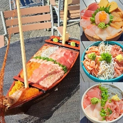 ＼総重量2.1kg、全長65cmの船盛海鮮丼登場！／  駿河湾沼津サービスエリア上り線内「おさかな丼屋 とと丸食堂」で GW特別セットメニューの販売を4月26日(土)より開催