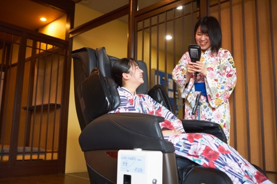 大浴場横にはマッサージチェア