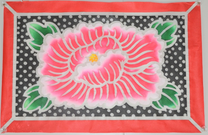 牡丹 ※津軽扇美会(約)縦53センチ×横80センチ