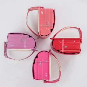 カラー時計回りに：ピンク・赤・チェリーピンク・ライラック