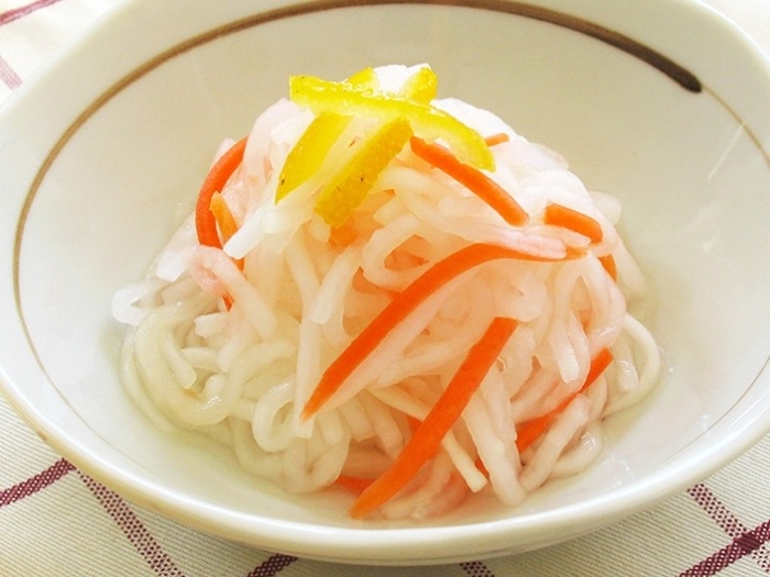 「岩下のゆずなます」盛付例