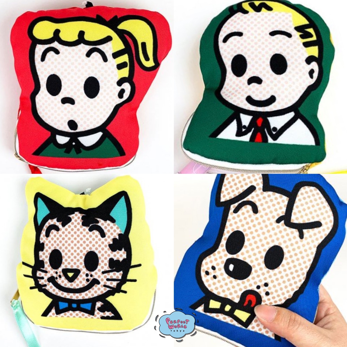 オサムグッズの新作。マスコットみたい?ダイカットでカラフルなオサムグッズのコンパクトポーチ