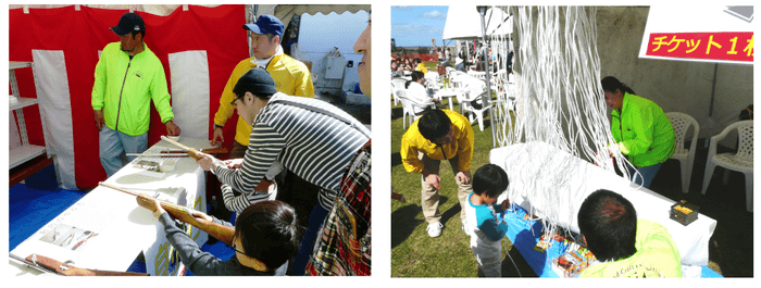こども縁日(射的と千本くじ)