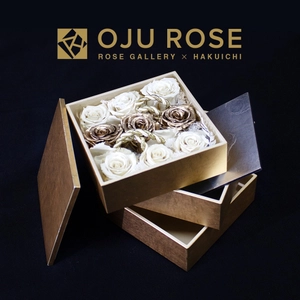 【箔一 × ROSE GALLERY】創業50年記念として唯一無二　コラボレーション商品＜OJU ROSE（お重ローズ）＞を期間限定販売！！