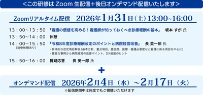 『超速報！令和8年度 診療報酬改定』 ～看護師が知っておきたい診療報酬のポイントと医療DX～
