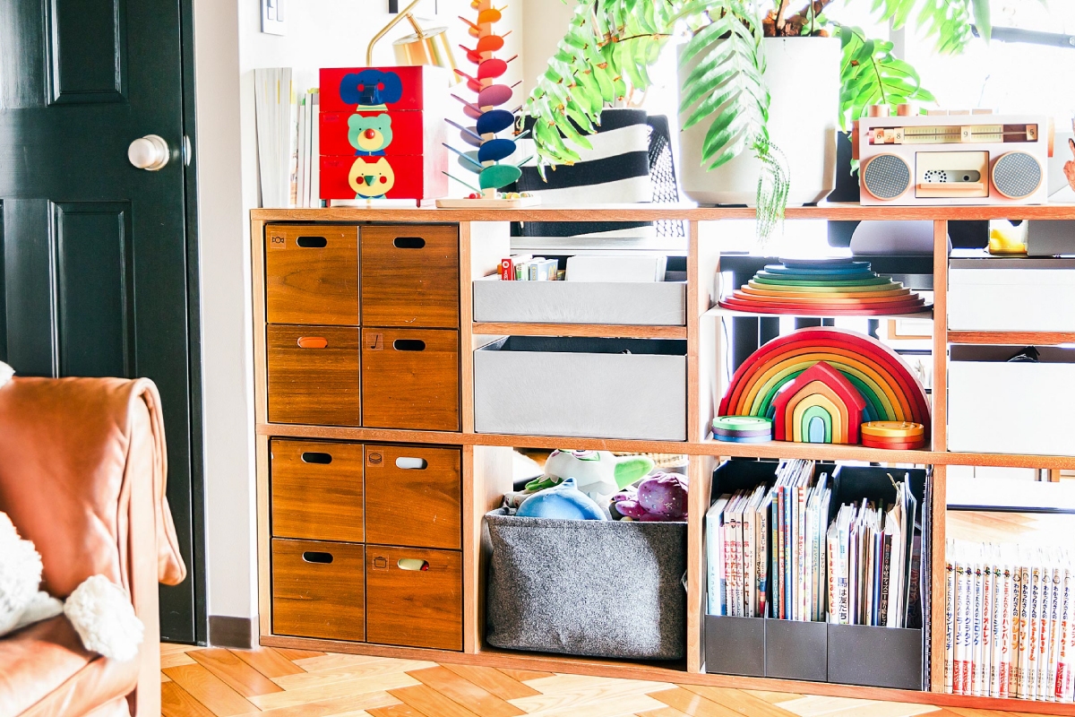 オープンシェルフ収納イメージ