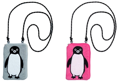  「Suicaのペンギン スマホショルダーバッグ」　左／グレー　右／ピンク