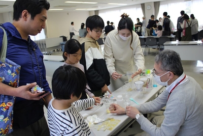 バナナのDNAを抽出する実験も