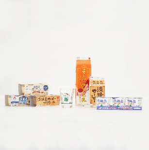 淡路島乳製品セット ★ファミリアグラス付き★ (美菜恋来屋)