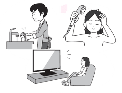 夕食後にちょっと体を動かしてみる