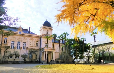 重要文化財　旧岩崎邸庭園（正面玄関）