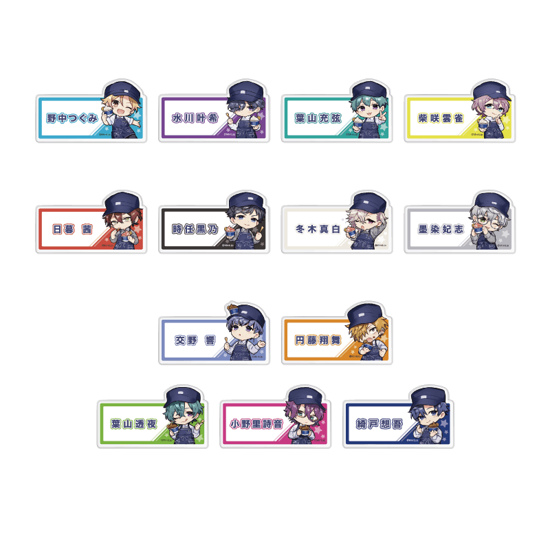 アクリルバッジ(ランダム 全13種) イメージ画像 ©MintLip