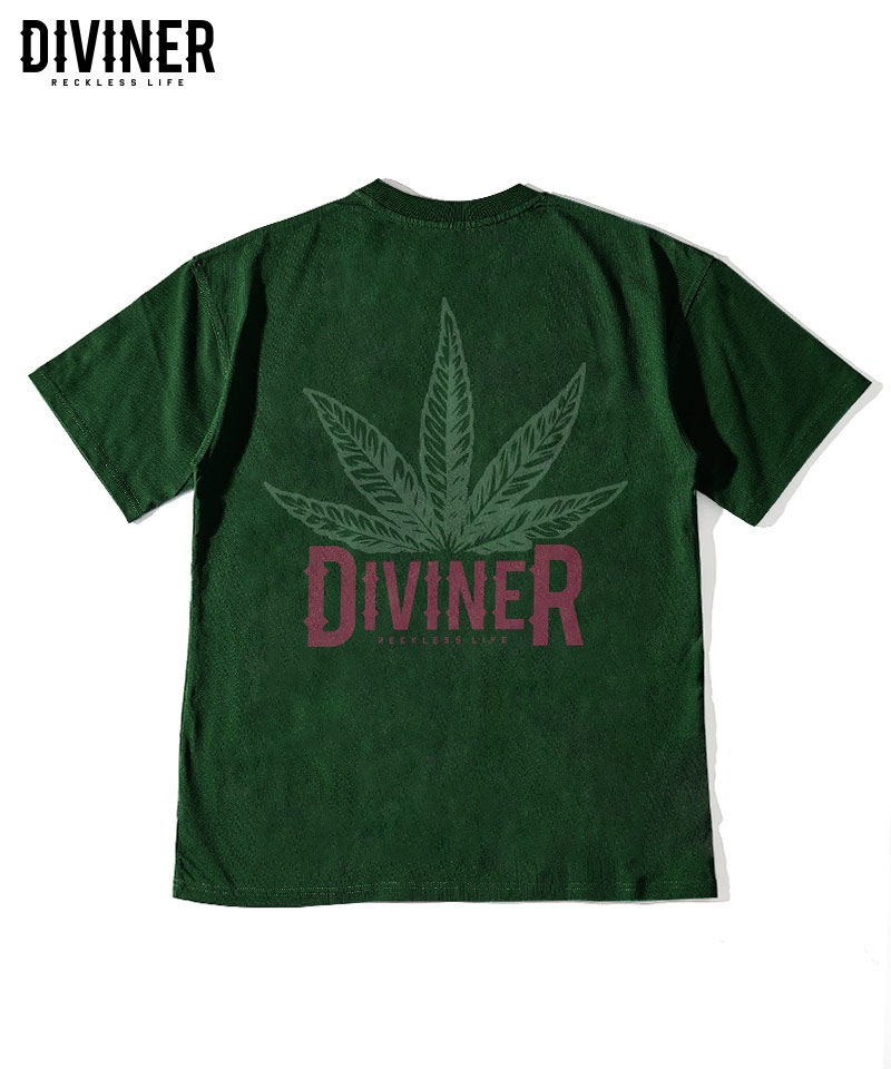 【420WEED】Two Pattern Logo Weed TEE(グリーン)