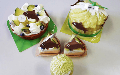 農学部生がデザインした「幸せを運ぶメロンケーキ」シリーズ