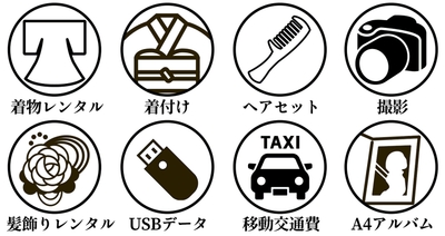卒業式袴レンタルプラン（税込97,000円）セット内容