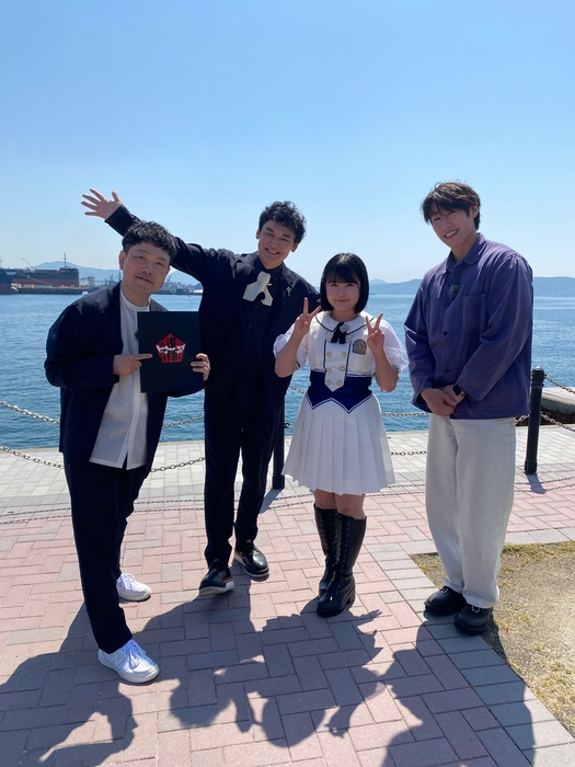 まつはましん・てつじ(シャンプーハット)・池田裕楽(STU48)・中田廉(カープOB)