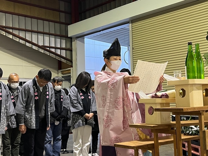 昨年のお祓いシーン1