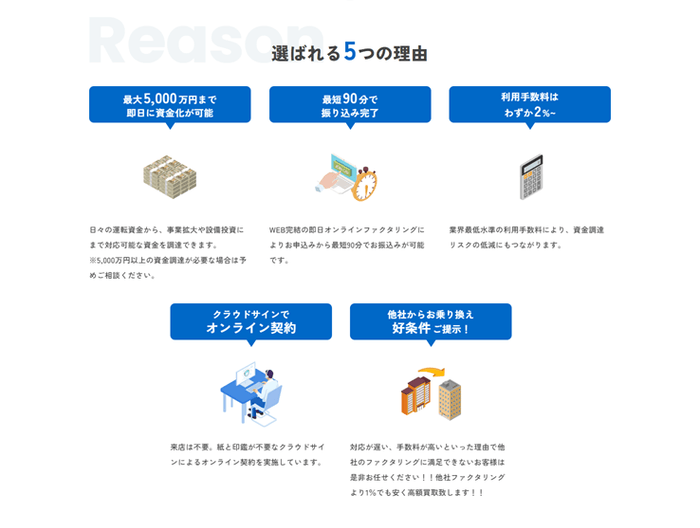 選ばれる5つの理由