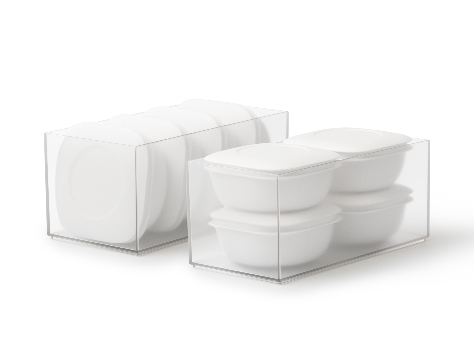 立てても重ねても収納可能