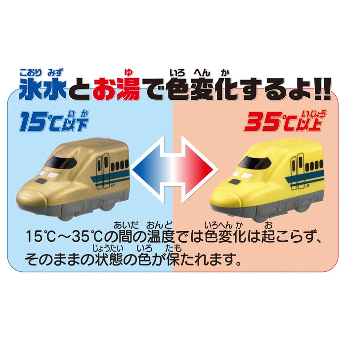 氷水とお湯で色変化するよ!